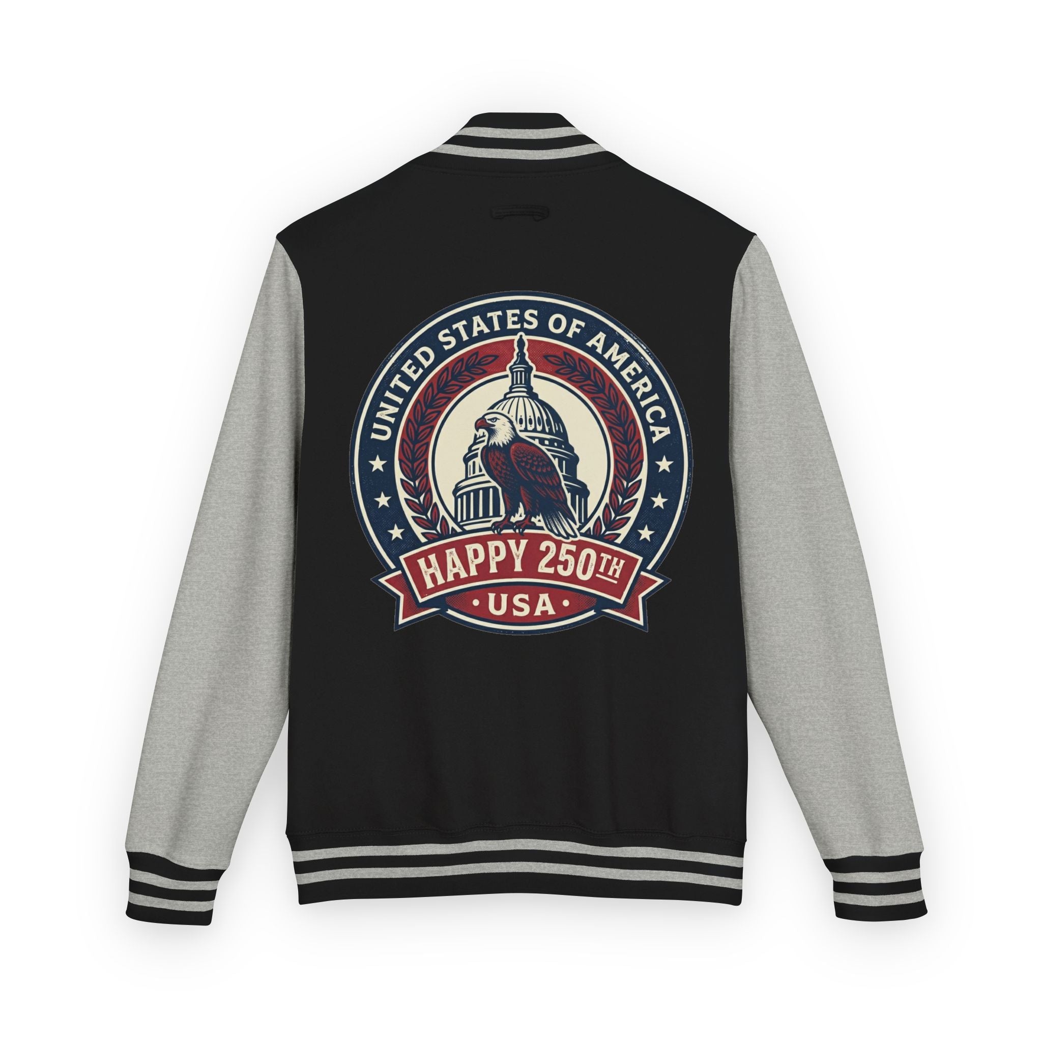 Letterman Jacket — USA Happy 250th Vintage Capitol Design
