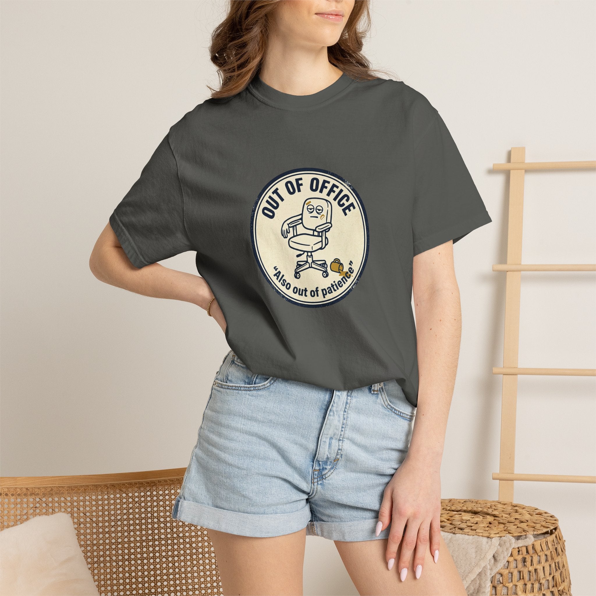 Sarcastic “Out of Office, Out of Patience” T-Shirt