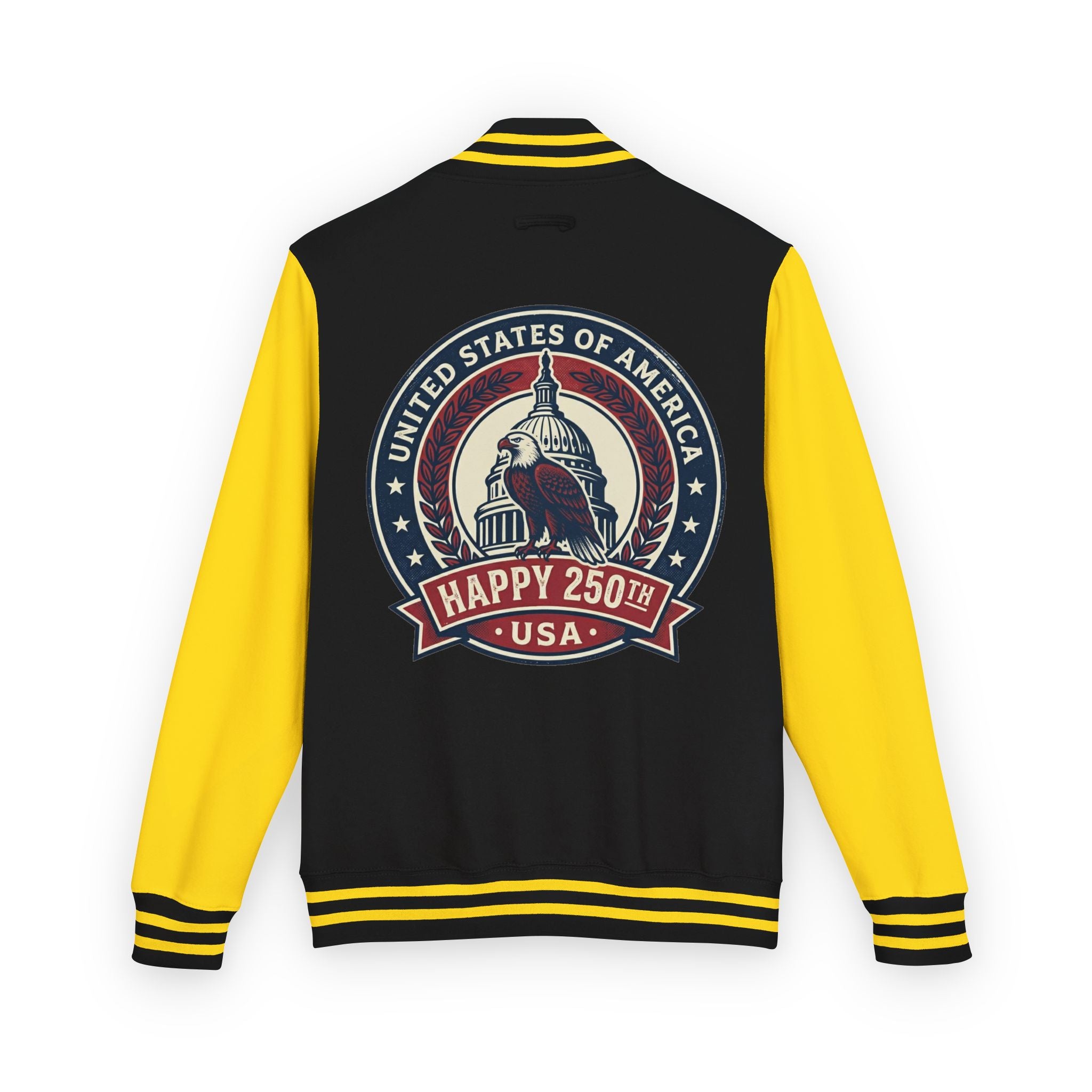 Letterman Jacket — USA Happy 250th Vintage Capitol Design