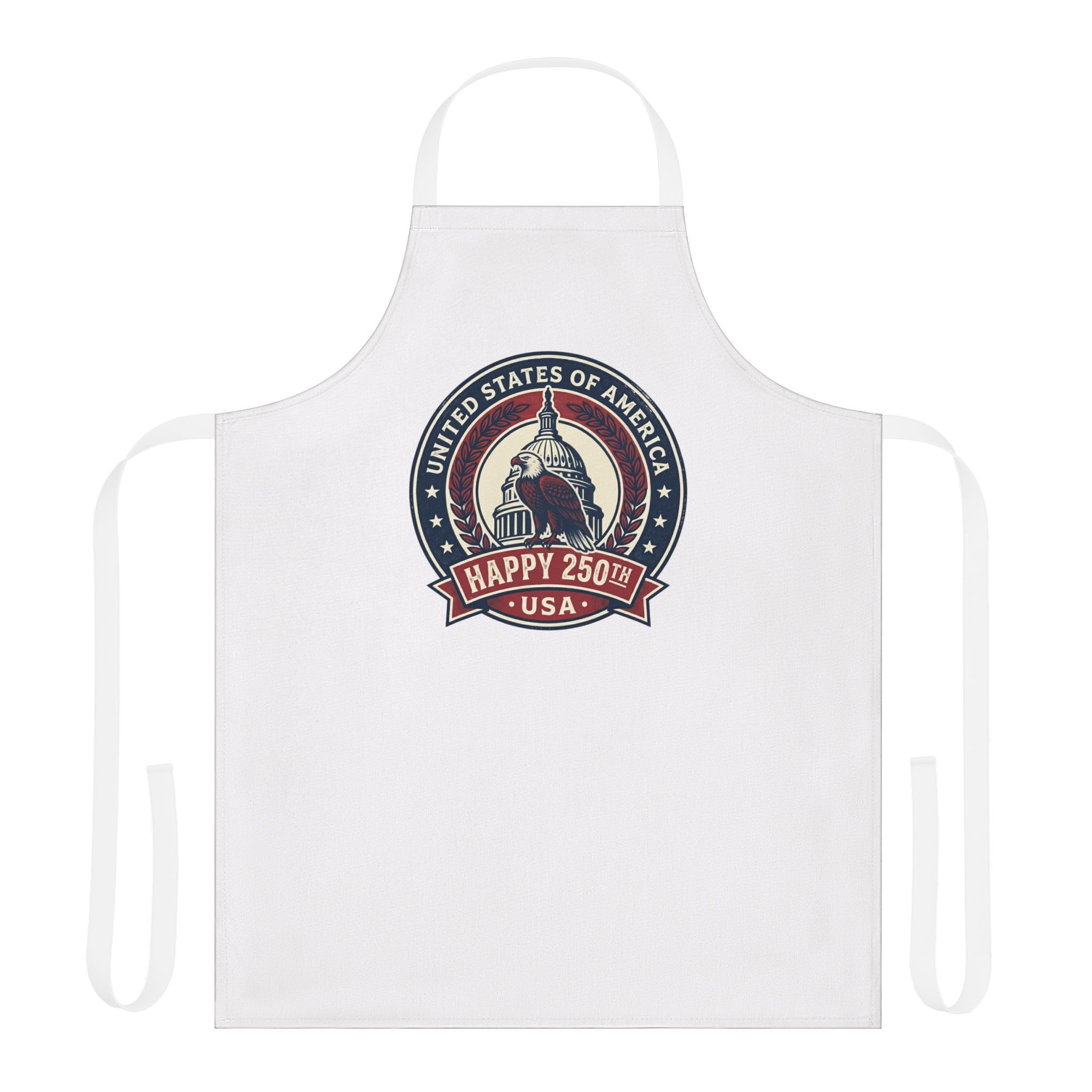 USA 250th Anniversary Apron — Patriotic Capitol Cooking Apron