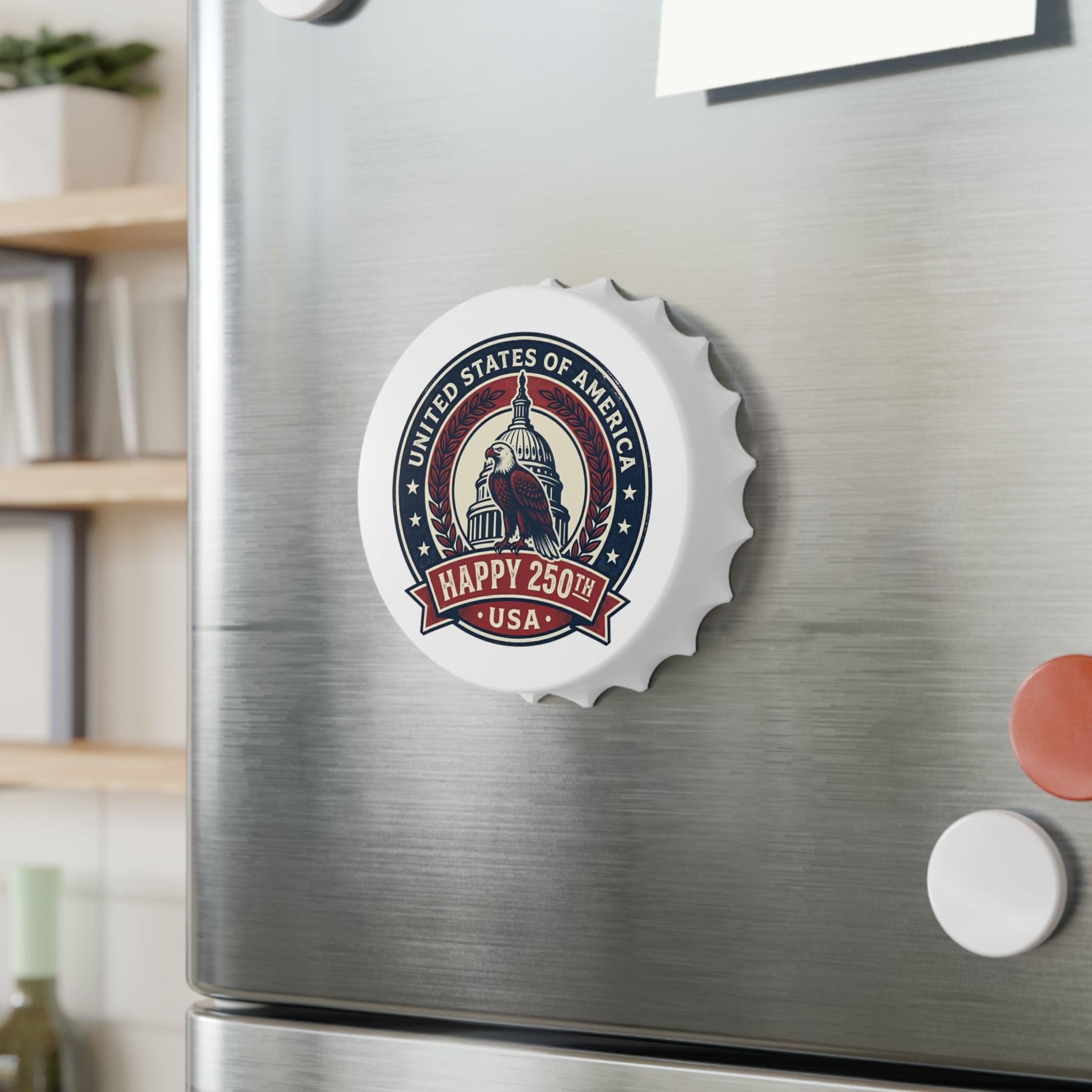 Bottle Opener — USA 250th Anniversary Eagle Capitol Design