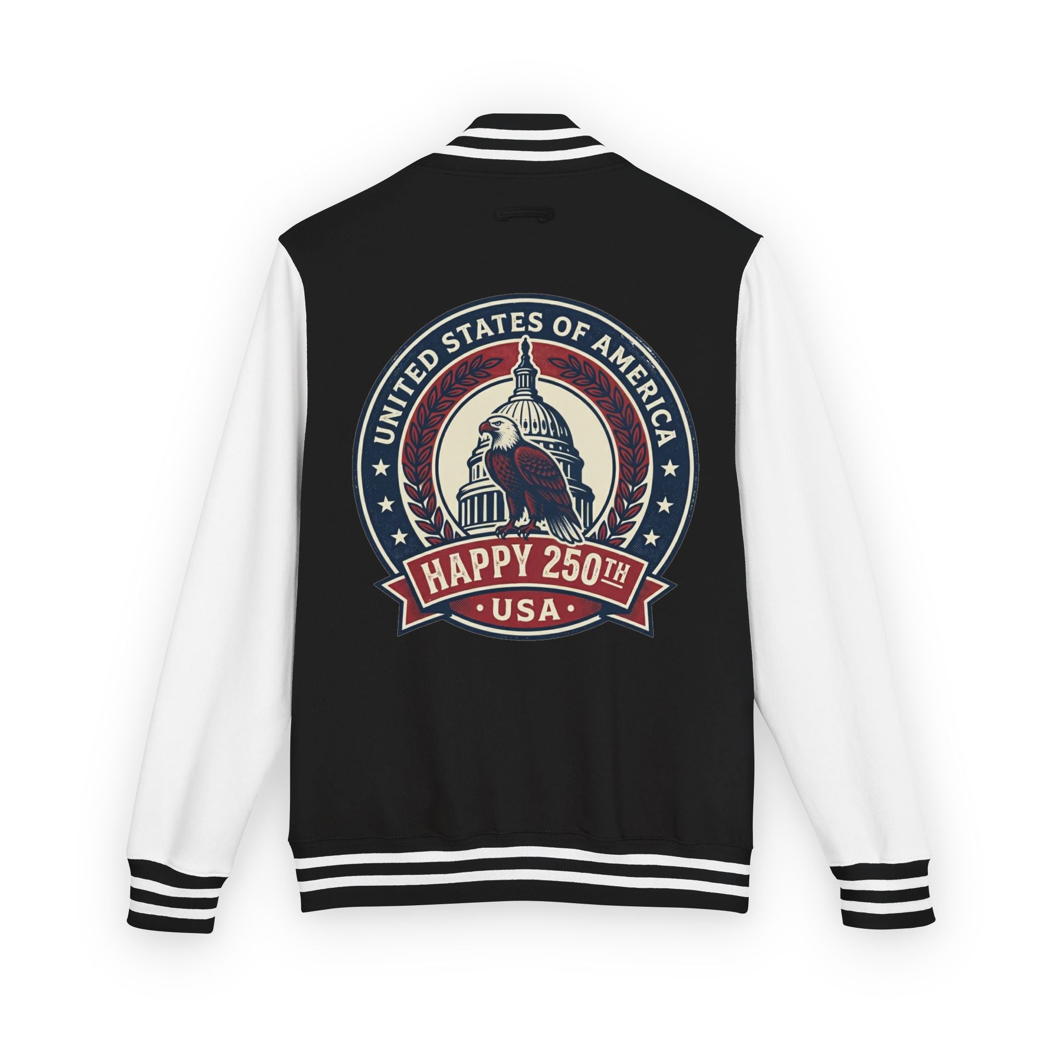Letterman Jacket — USA Happy 250th Vintage Capitol Design