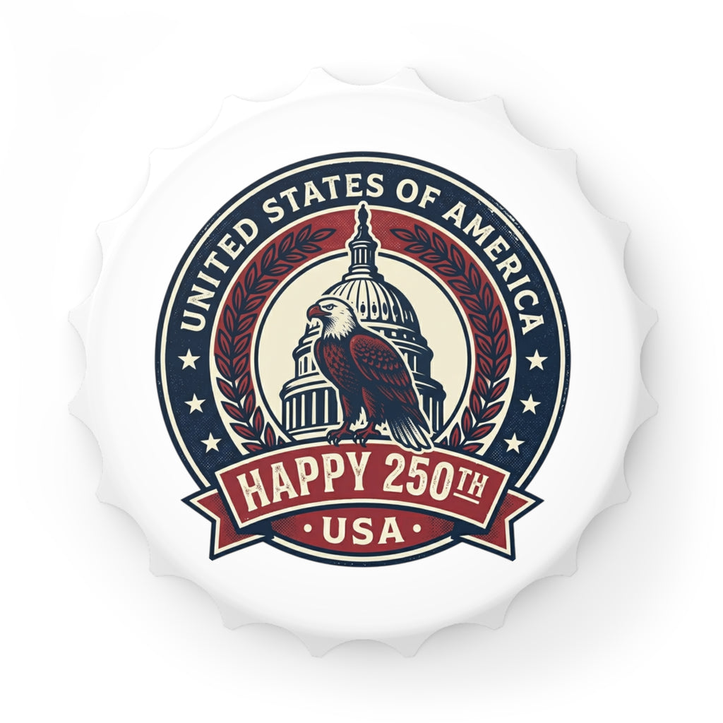 Bottle Opener — USA 250th Anniversary Eagle Capitol Design