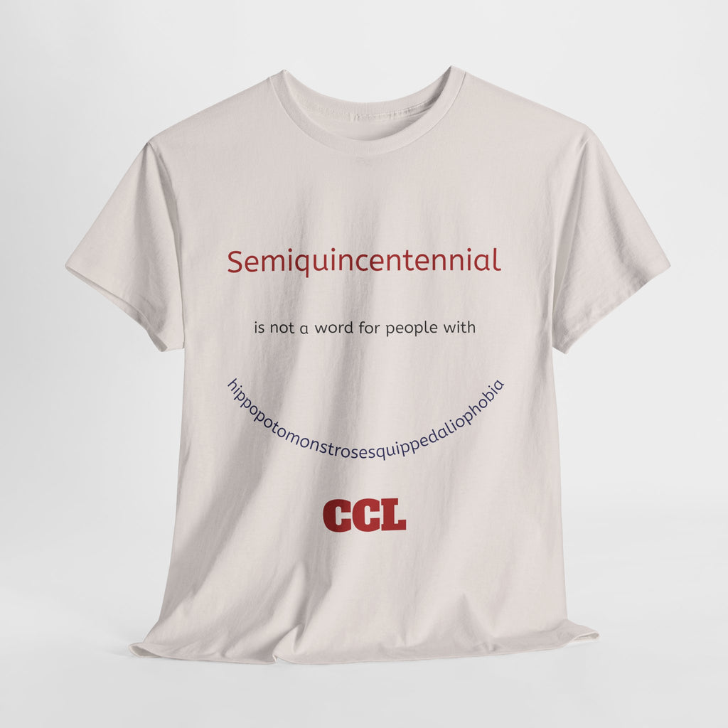 T-Shirt — "Semiquincentennial" 250 Years Celebration Tee (Patriotic Cake Design)