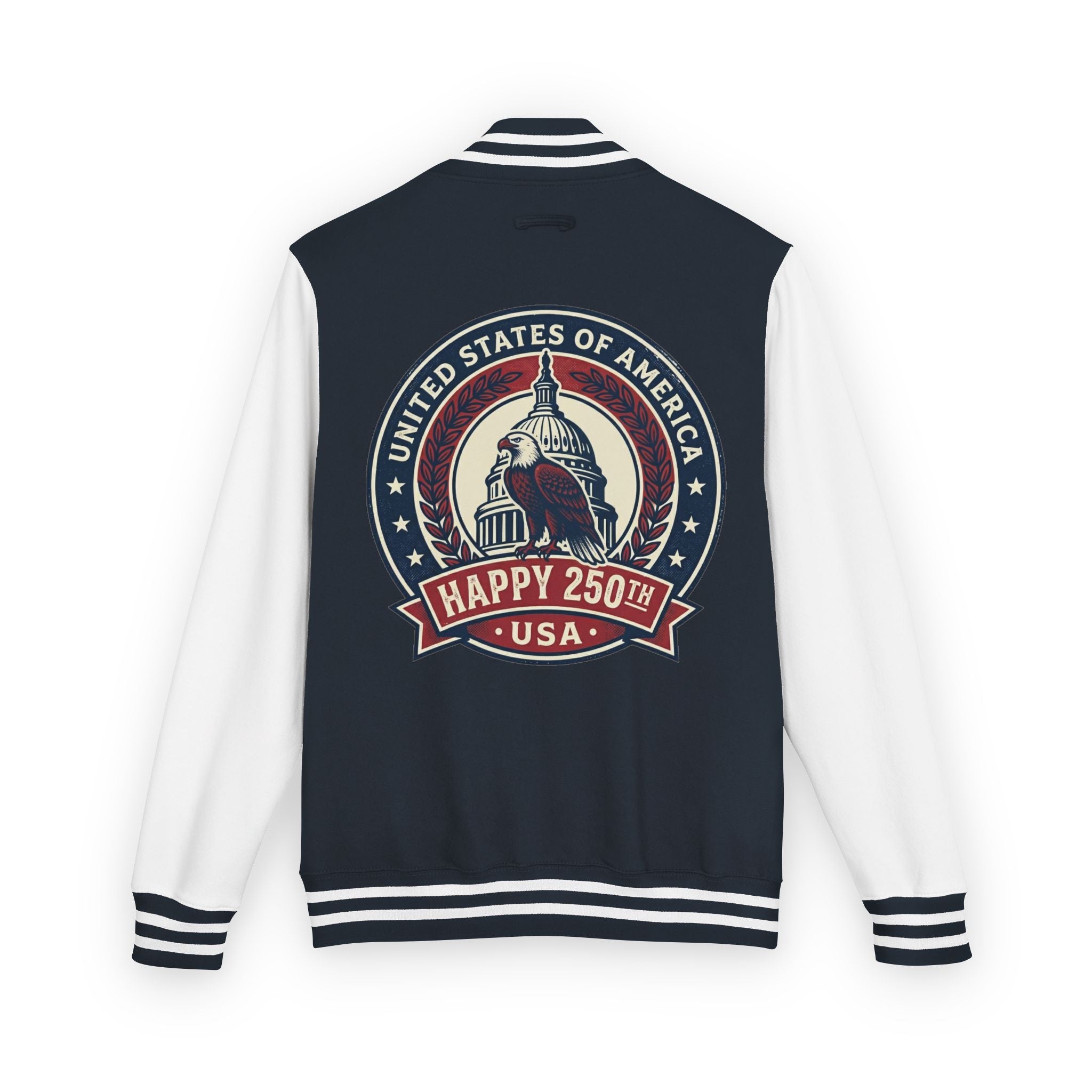 Letterman Jacket — USA Happy 250th Vintage Capitol Design