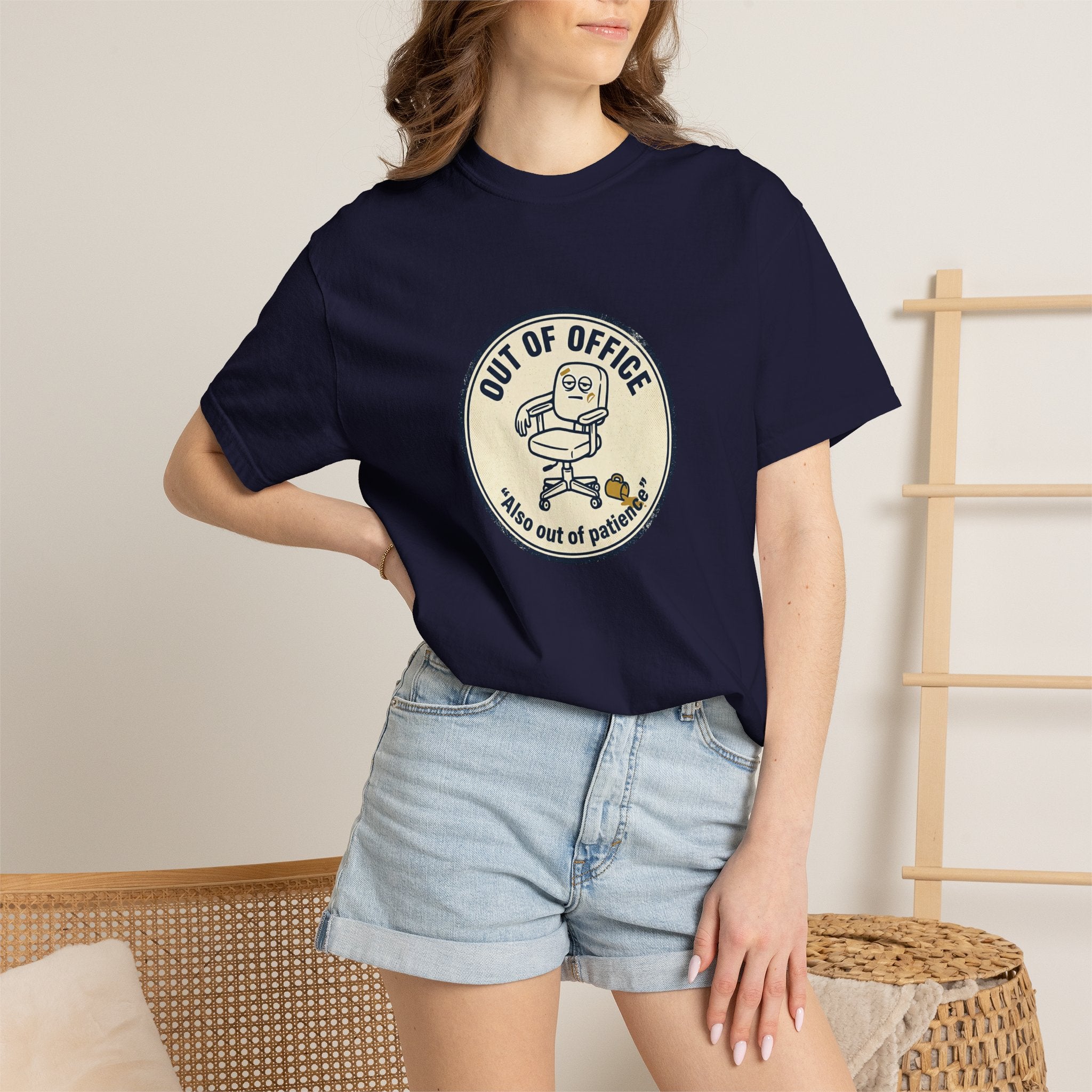 Sarcastic “Out of Office, Out of Patience” T-Shirt