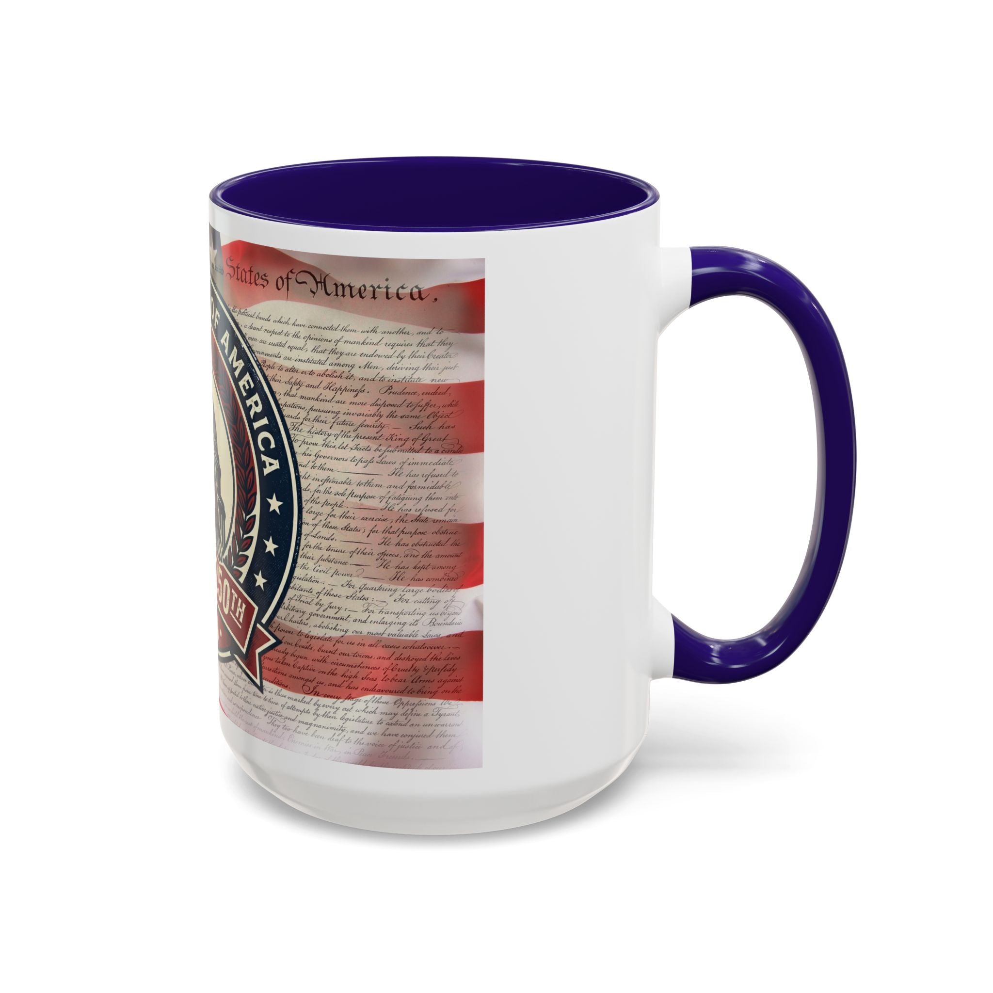 Patriotic USA 250th Anniversary Mug — Eagle & Capitol 11oz/15oz