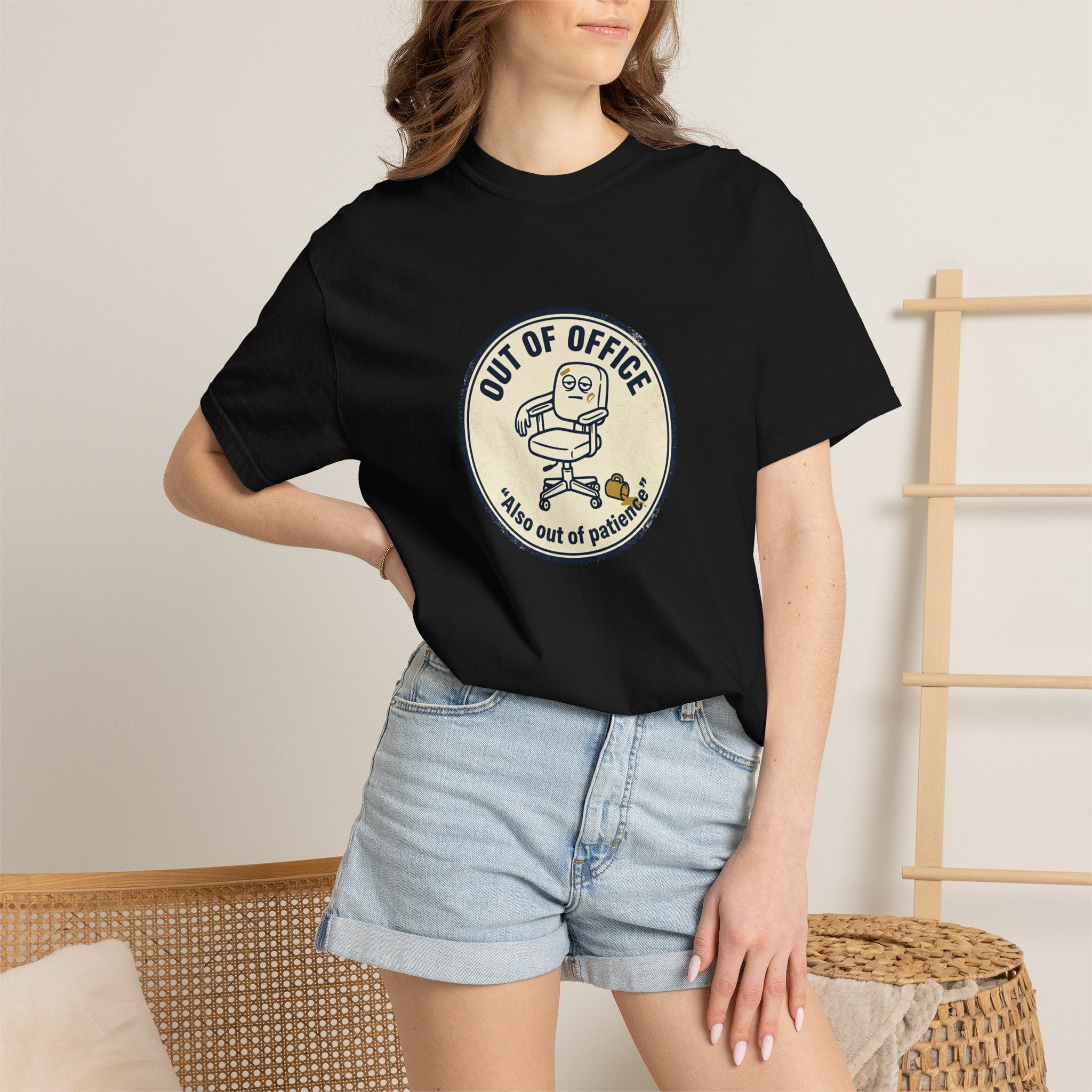 Sarcastic “Out of Office, Out of Patience” T-Shirt
