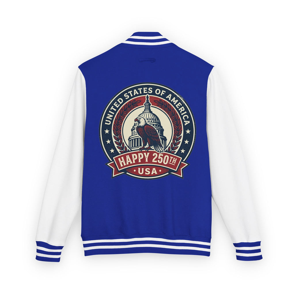 Letterman Jacket — USA Happy 250th Vintage Capitol Design