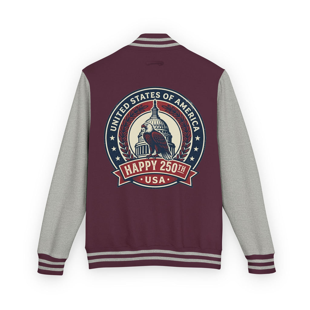 Letterman Jacket — USA Happy 250th Vintage Capitol Design