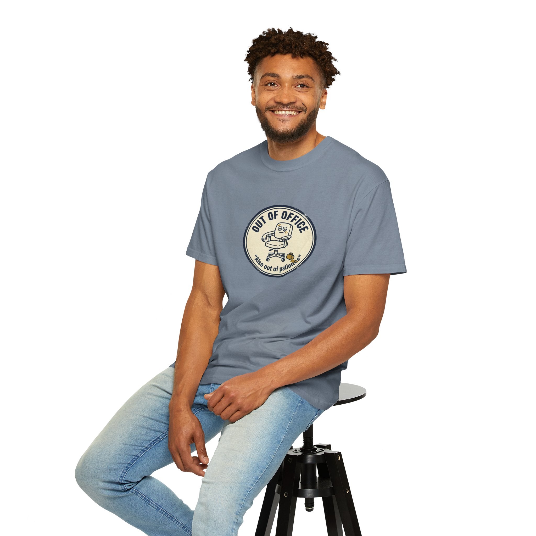 Sarcastic “Out of Office, Out of Patience” T-Shirt