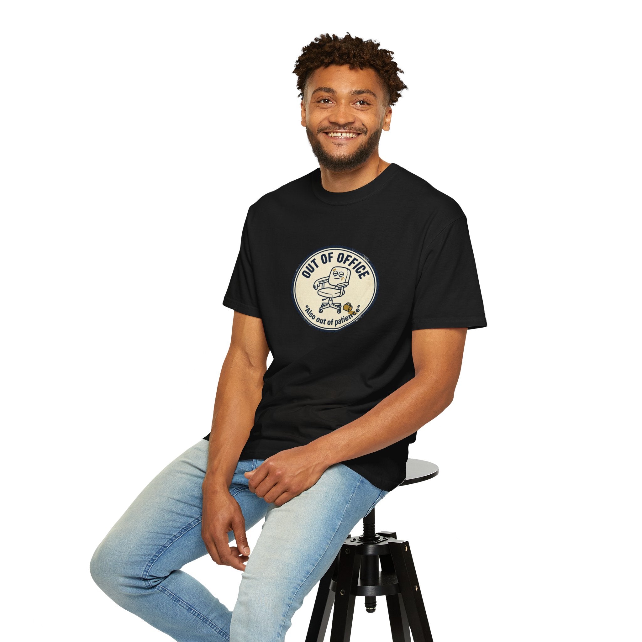 Sarcastic “Out of Office, Out of Patience” T-Shirt