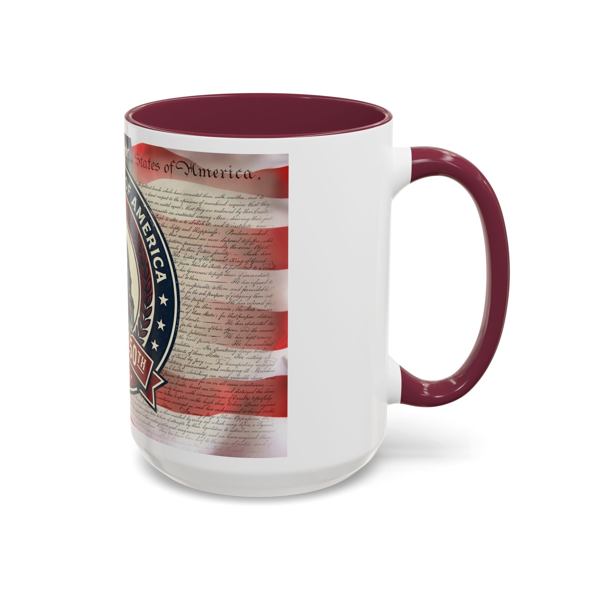 Patriotic USA 250th Anniversary Mug — Eagle & Capitol 11oz/15oz