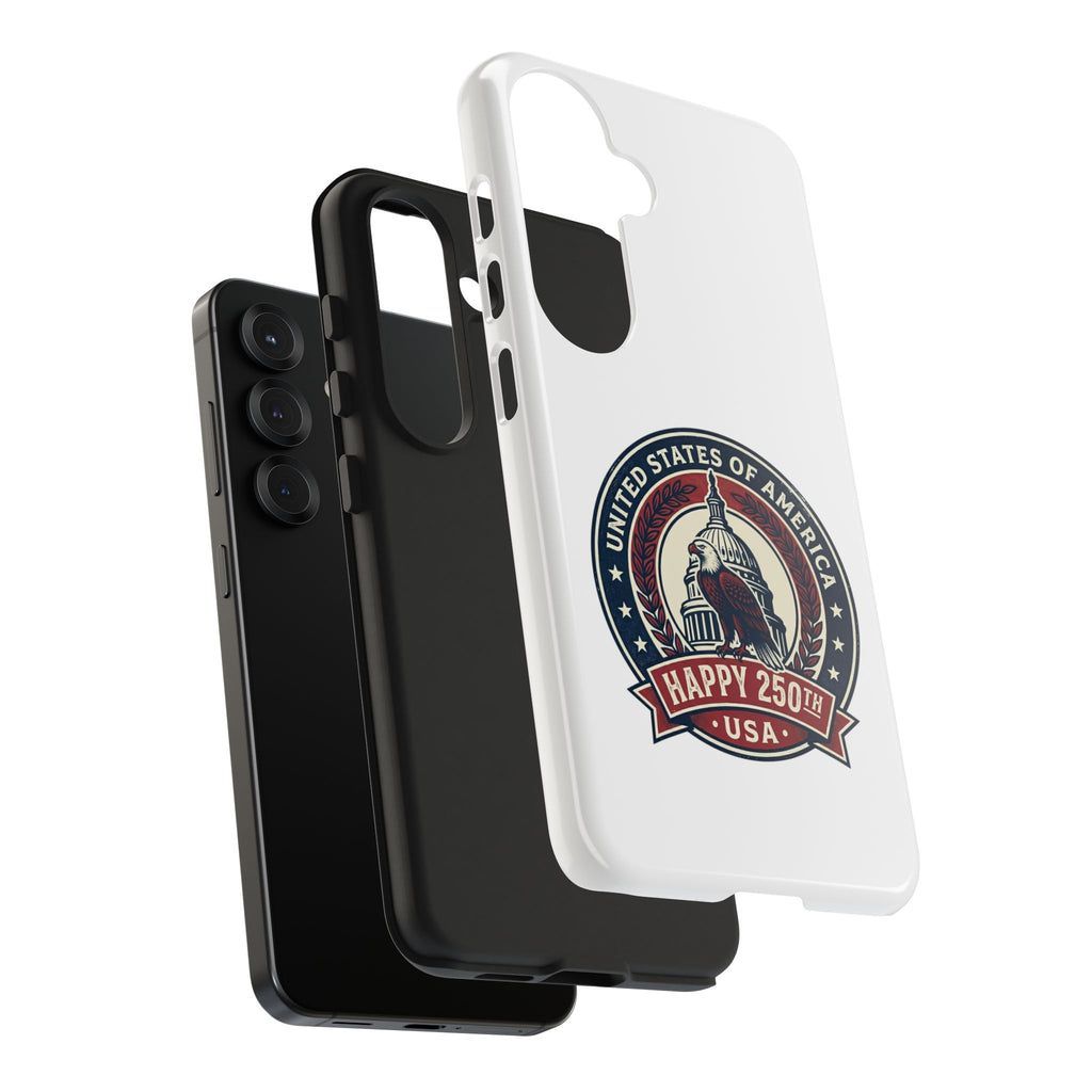 Patriotic Phone Case — 'Happy 250th USA' Capitol Emblem Tough Case